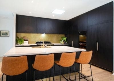 Bold concept with high class finish kitchen with black cabinetry in Bowral