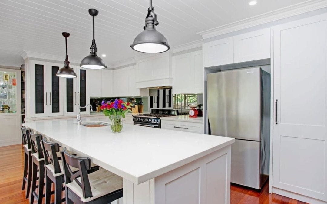 Classic Black & White Hamptons Kitchen Narellan Vale