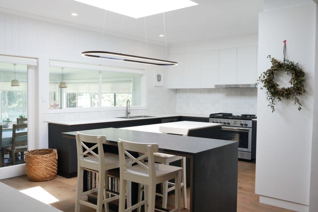 Modern country kitchen Robertston wide shot