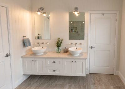 sophisticated classic hamptons style kitchen Harrington Grove ensuite vanity