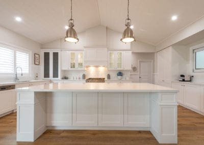 sophisticated classic hamptons style kitchen Harrington Grove main kitchen island