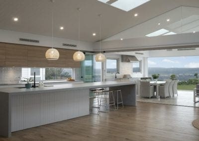 striking dream lifestyle kitchen razorback large entertaining area with green hill view