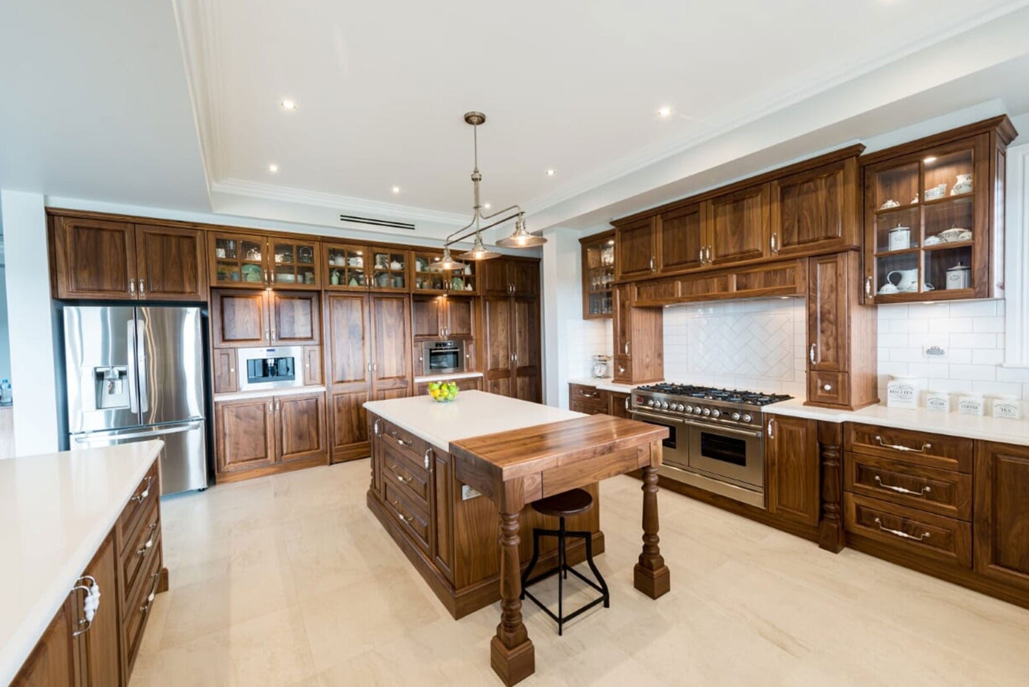 Stunning-solid-timber-walnut-kitchen-island-bench-Theresa-Park