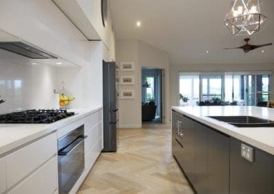 sophisticated two toned kitchen Bowral kitchen island two toned