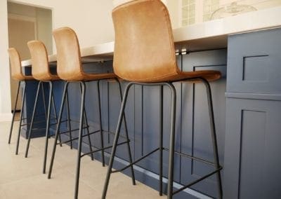 two toned easy living kitchen bowral brown leather barstools