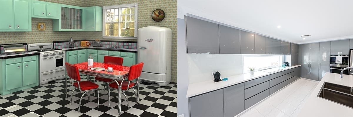 modern 1950s kitchen