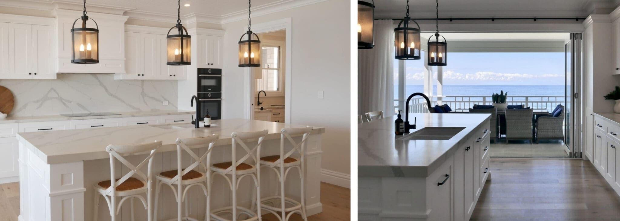 ocean glamour kitchen wombarra wide shot with spectacular ocean view from balcony