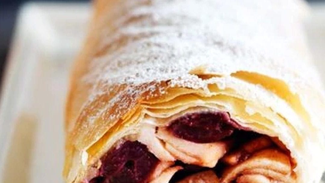 Apple Cherry Strudel