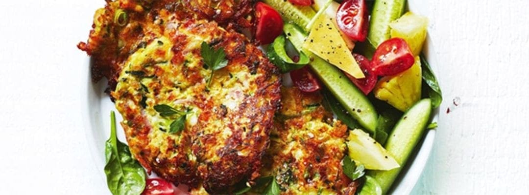 Cheesy Bacon and Veggie Fritters
