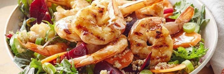 BBQ Prawns with Superfood Salad