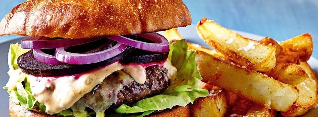 Beef Burgers with Double Fried Chips