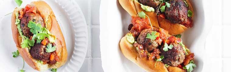 Mexican Meatball Subs