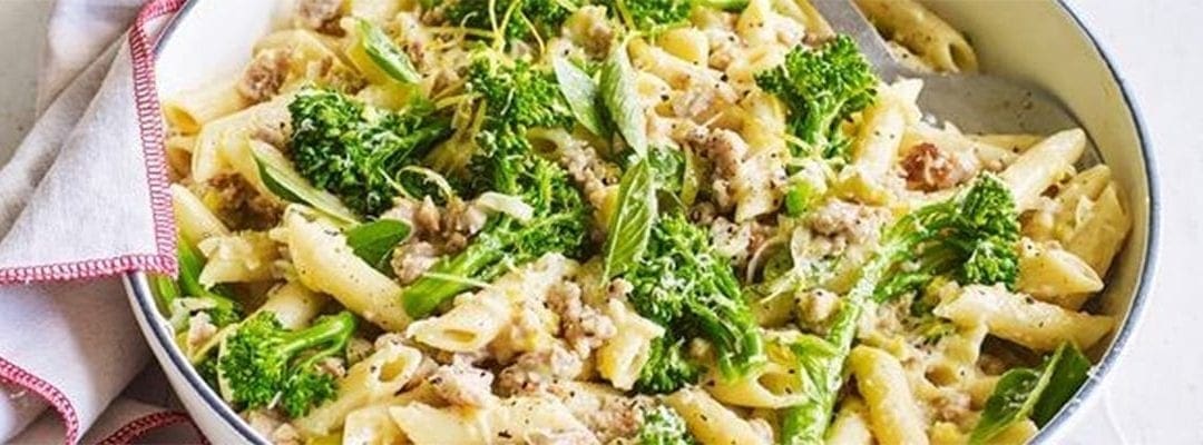 One-pot Creamy Lemon Pork Pasta