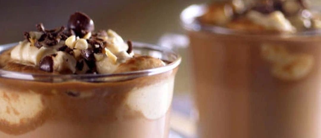 Hot Chocolate with Peanut Butter Whipped Cream