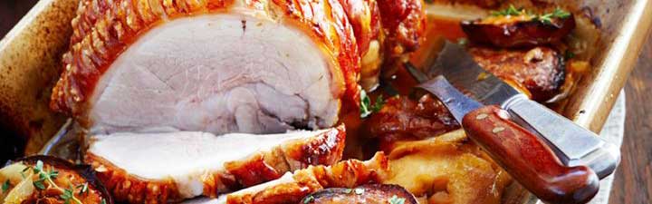 Roast Pork with Caramelised Apples and Onion