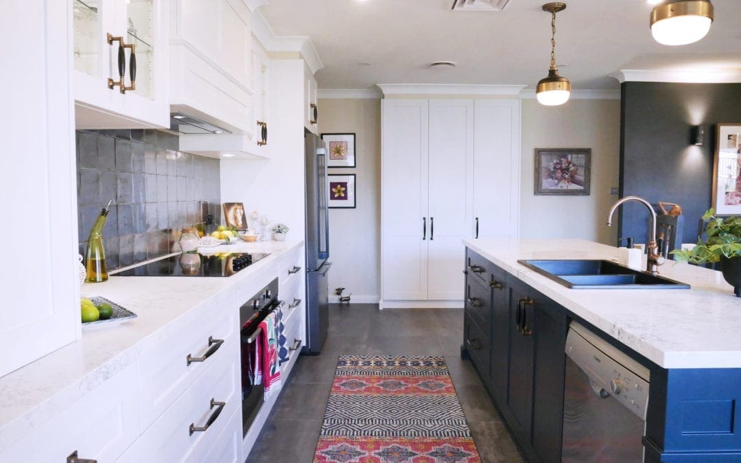 Dramatic Two Toned Kitchen East Bowral