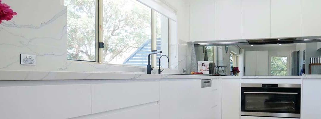 streamlined glamour kitchen blakehurst wide shot