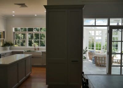 Travers stylish tranquil kitchen Manchester Square garden room