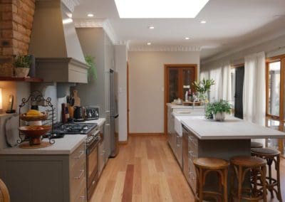 Stylish galley kitchen burradoo wide view
