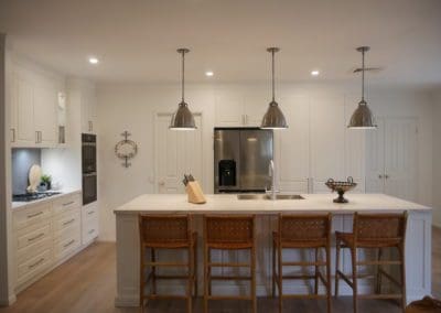 classic warm white kitchen Burradoo wide angle kitchen