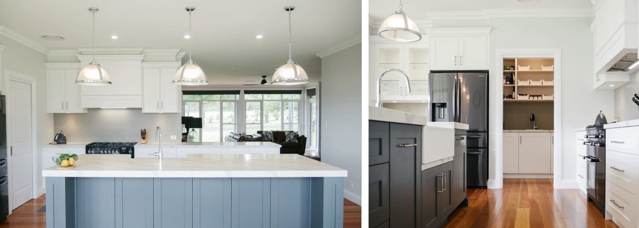 Country Glamour Kitchen Bundanoon banner Country glamour kitchen bundanoon wide angle hamptons kitchen