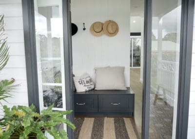 boho chic kitchen Ellis Lane mudroom entrance