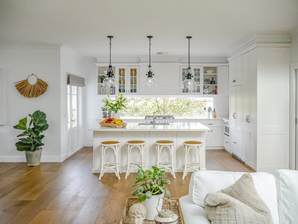 white kitchen glamour boho chic ellis lane