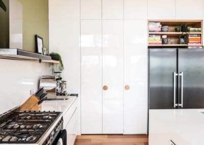 contemporary fresh modern kitchen mittagong white cabinetry and stainless steel stove