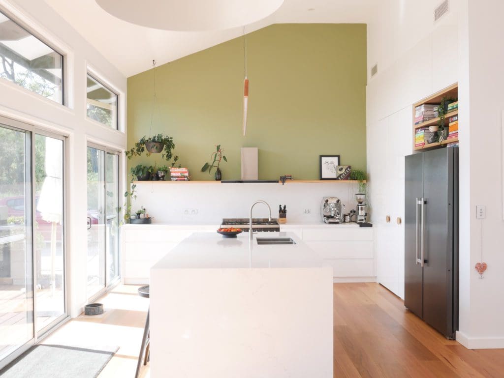 contemporary fresh modern kitchen mittagong white island quantum quartz michelangelo