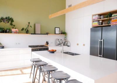 contemporary fresh green mittagong kitchen white kitchen island