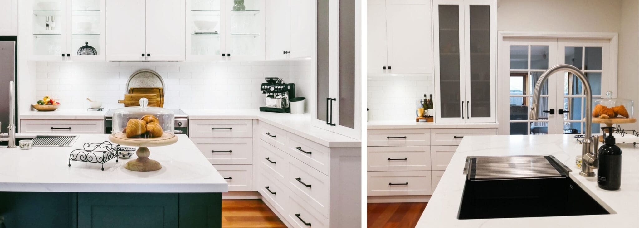 Two Toned Luxury Hamptons Kitchen Elderslie Banner two toned luxury hamptons kitchen elderslie banner