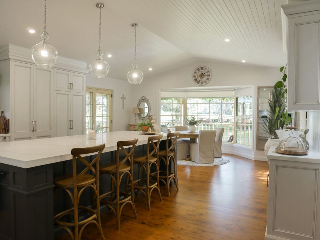 Classic Country Kitchen featuring natural timber tones and a soft, elegant design.