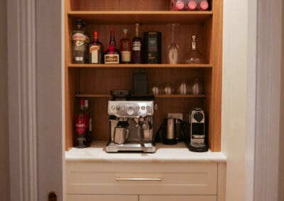 Custom Pantry with Polytec Woodmatt Open Shelving