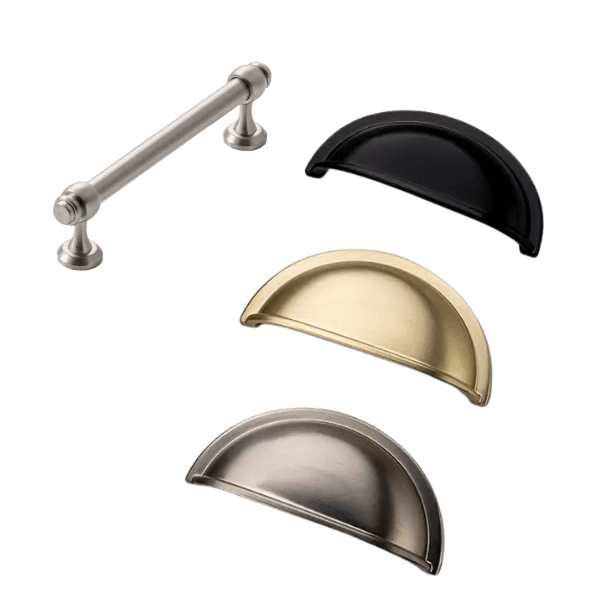 hamptons style handles cup and bar handles