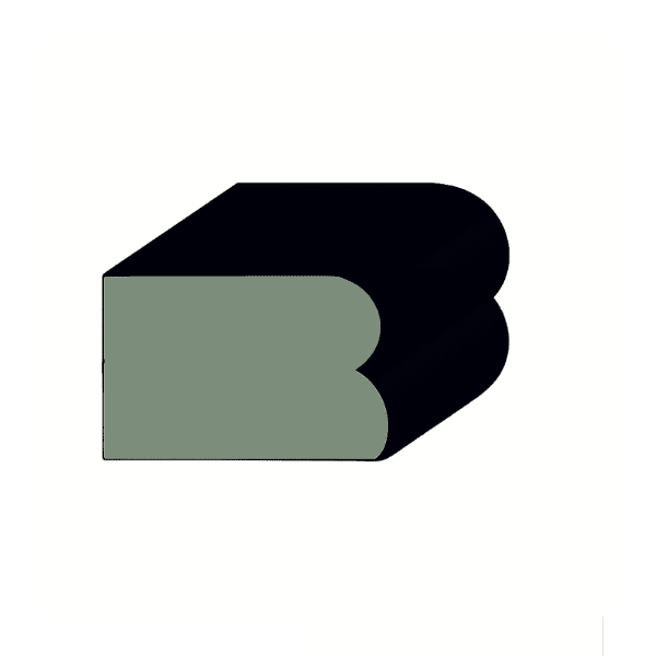 Double Bull Nose Kitchen Benchtop Edge Profile Icon